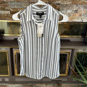 Button up striped blouse